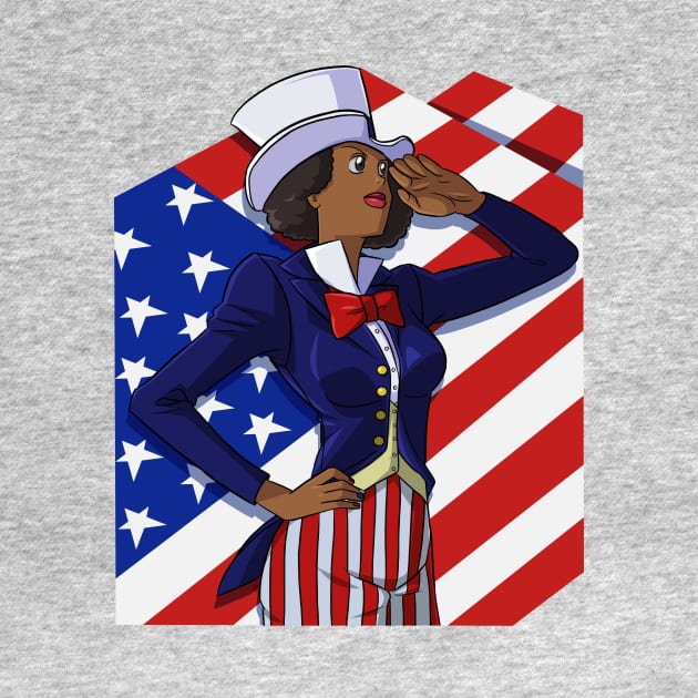 African American 4th of July Uncle Sam by Noseking